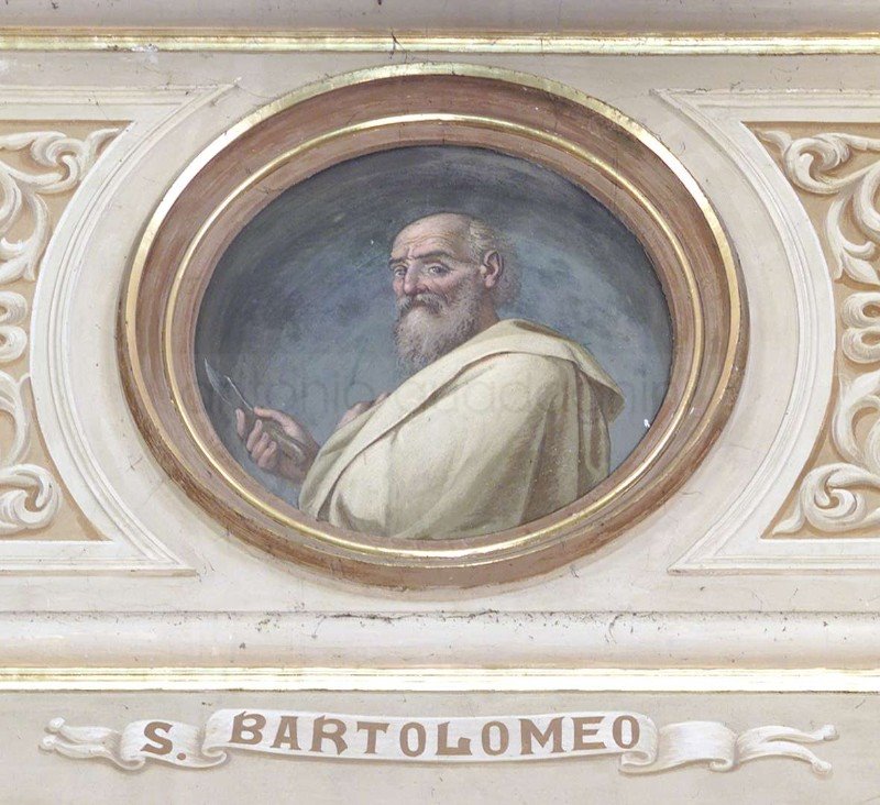 San Bartolomeo -1867 - affresco - chiesa di San Giovanni Evangelista - Poscante (BG)